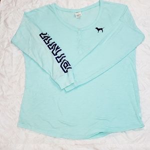 PINK long sleeve tee-shirt  size Large